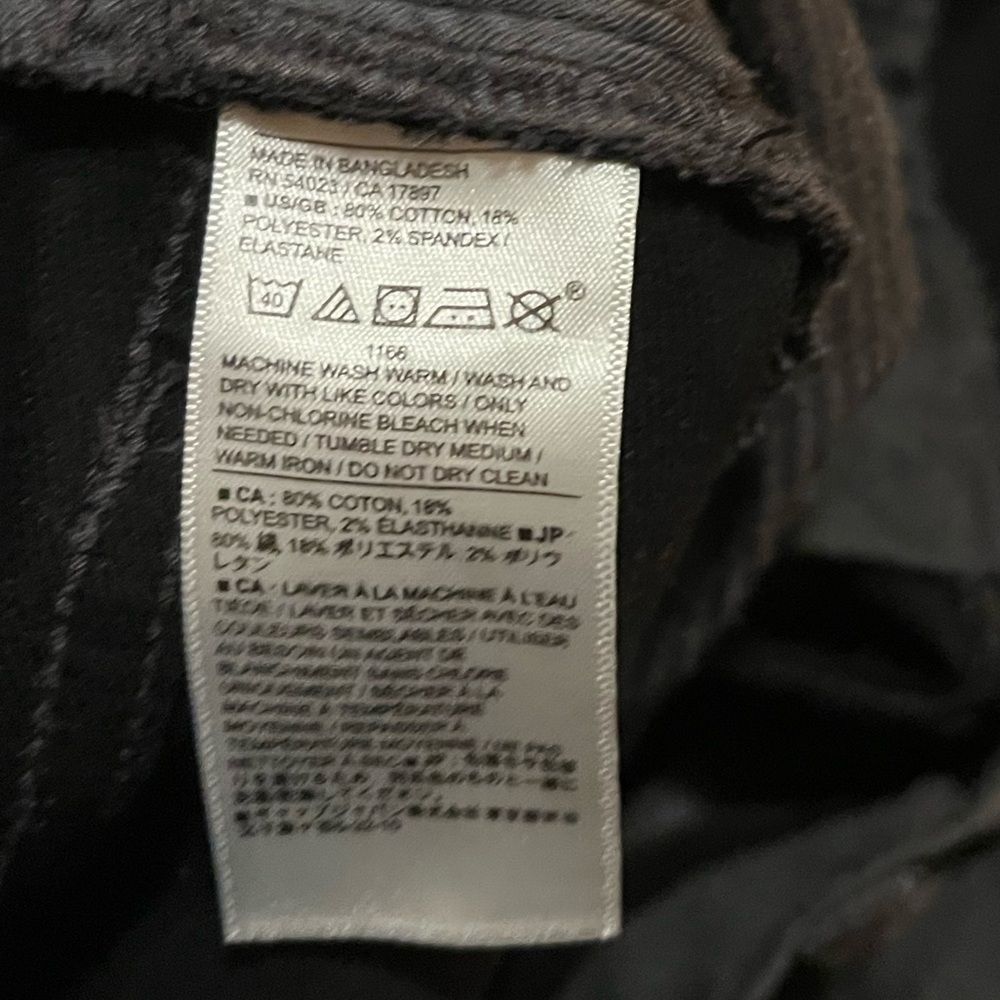 Banana Republic Men's Charcoal Gray Slim Travel Jean. Size 34 Waist X 32 Length - Picture 16 of 16